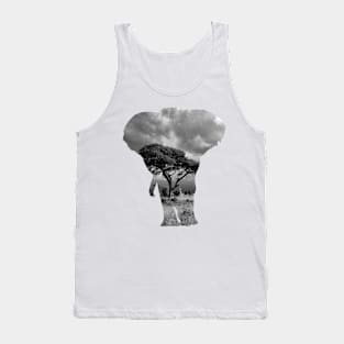 African Elephant Animal Tank Top